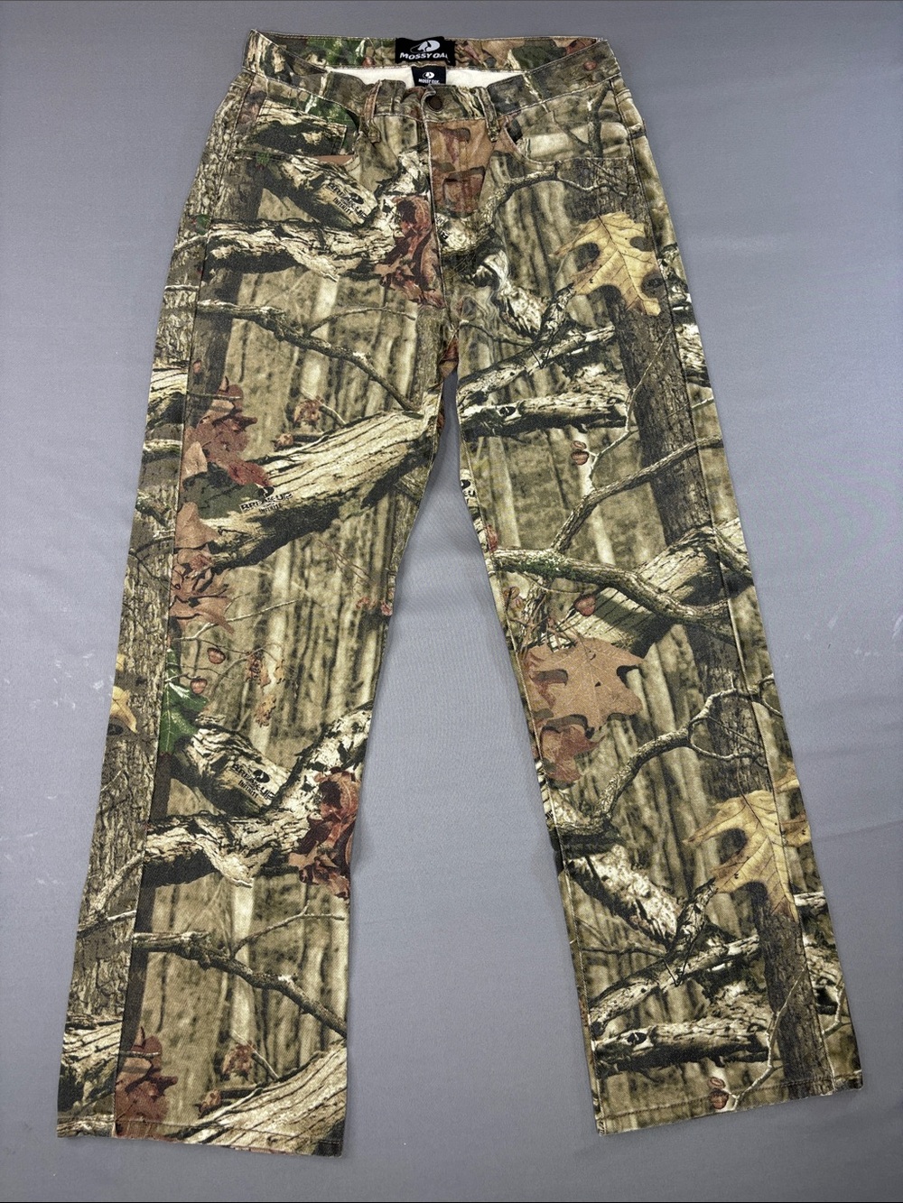 Mossy Oak Camo Jeans Mens 32x30 Green Cotton Hunting Outdoor Break Up Infinity